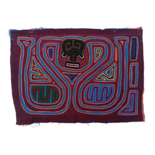 Mola Fabric by Cuna Indians from San Blas Island, Panama, 1970s For Sale