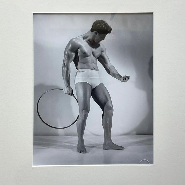 Vintage Bruce of La Male Physique Photograph, Hoop Pose For Sale - Image 13 of 14