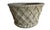 Early- mid 20th Century Basketweave Cast Stone Planter. Great detail and patina