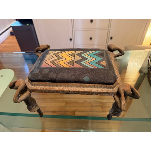 1920s 1920s Art Deco Cast Iron Footstool For Sale - Image 5 of 5