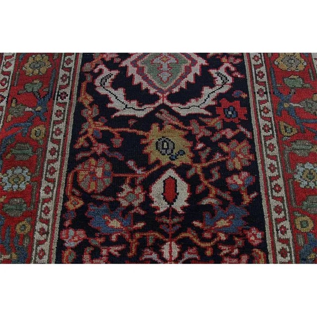 1910s Antique Persian Sultanabad Runner Rug 3’0″ X 16’1″ For Sale - Image 9 of 11