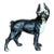 Vintage Boho Patinated Wrought Iron Dog For Sale