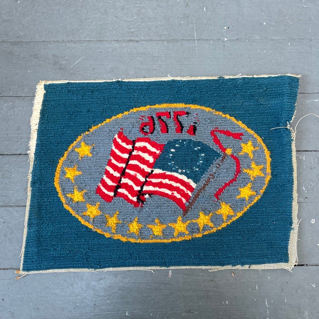 1970’s Original Bicentennial Patriotic Needlepoint For Sale In Philadelphia - Image 6 of 6