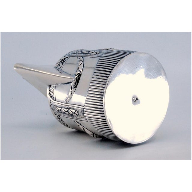 Fluted Silver Teapot with Scrolls and Garlands For Sale - Image 6 of 11