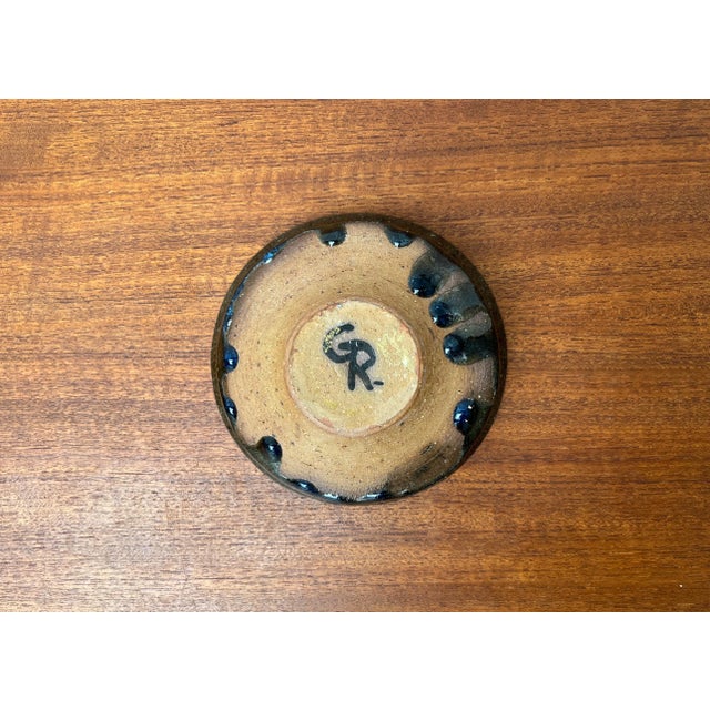 Blue Mid-Century Danish Studio Pottery Bowl by Gregers Bredahl-Glud Rasmussen, 1960s For Sale - Image 8 of 11