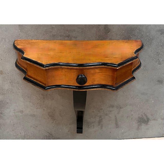 Early 20th Hanging Console with Drawer and Ebonized Details For Sale - Image 17 of 18