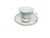 Postmodern Art Nouveau Coffee Cup and Saucer from Tielsch, Poland, 1950s, Set of 2 For Sale - Image 3 of 13
