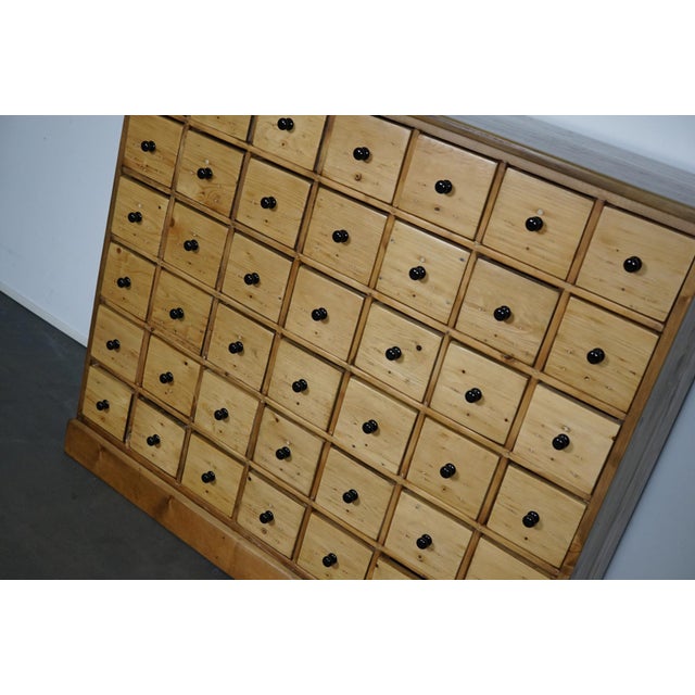 Vintage Dutch Pine Apothecary Cabinet, 1950s For Sale - Image 8 of 12