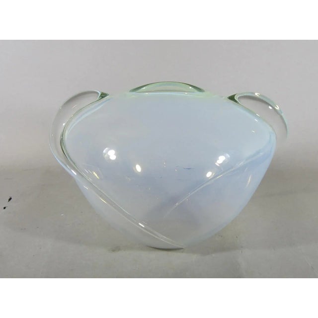 1982 Thomas Buechner Art Glass Vase For Sale - Image 10 of 10