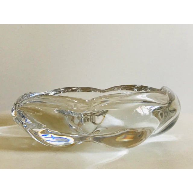 Mid-Century Modern 1950s Vcke Lindstrand for Orrefors Stella Polaris Glass Bowl For Sale - Image 3 of 13