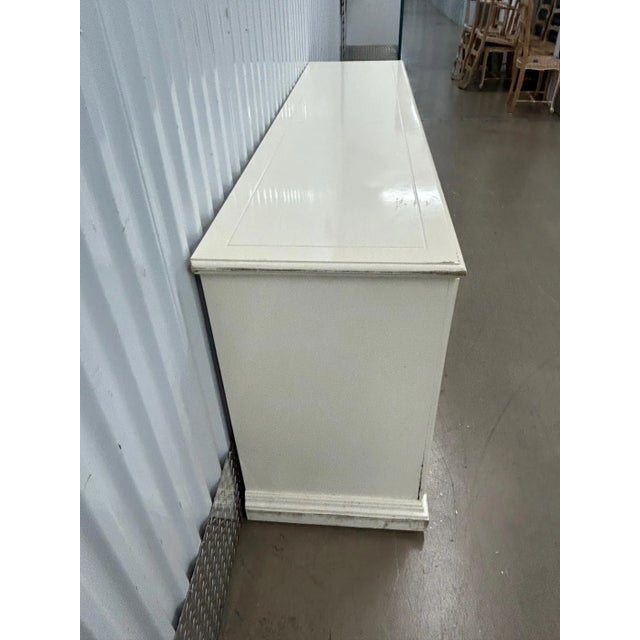 1970s 1970s Chinese Chippendale Mirrored 9 Drawer Fretwork Credenza For Sale - Image 5 of 6