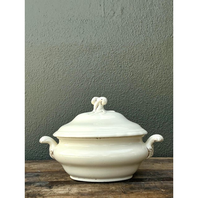Late 20th Century Vintage Glazed Ceramic Lidded Casserole For Sale - Image 5 of 12