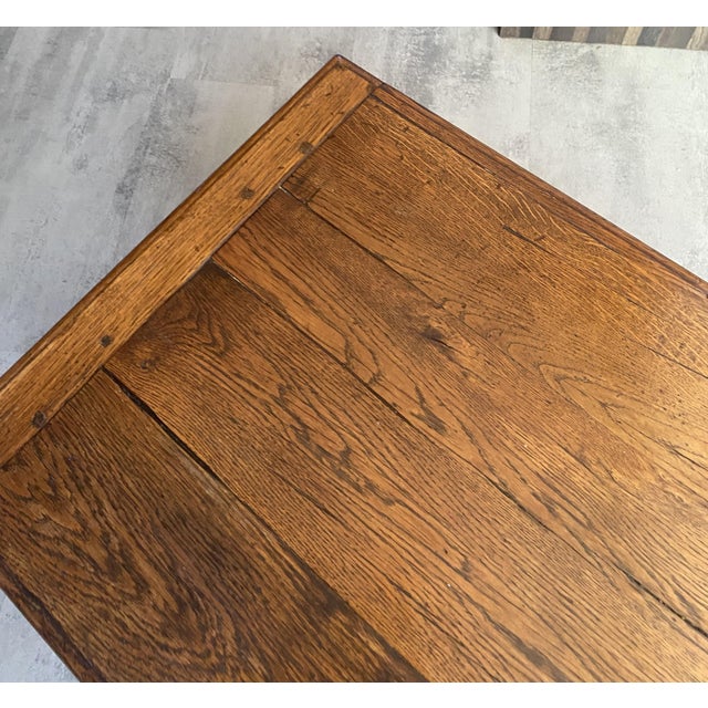 Vintage Rustic Farmhouse Coffee Table in Oak, 1950 For Sale - Image 16 of 18