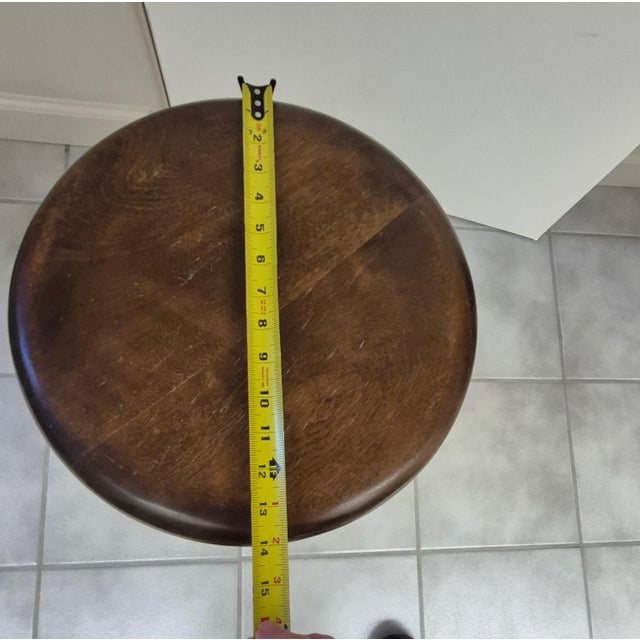 Antique Victorian-Style Piano Stool With an Adjustable Revolving Seat For Sale - Image 4 of 5