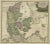 Antique Map of Denmark with Schleswig-Holstein and the South of Sweden, 1750 For Sale