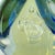 1990s Robert Eickholt Egg Paperweight 3-Sided Opalescent Glows 4.5” Vintage Signed For Sale - Image 11 of 18