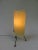 Brass Tripod Night Lights with Beige Acrylic Glass Shade, 1950s, Set of 2 For Sale - Image 10 of 12