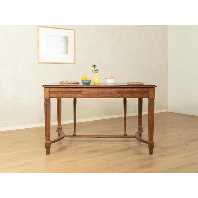 Brown Art Nouveau Dining Table, 1920s For Sale - Image 8 of 16