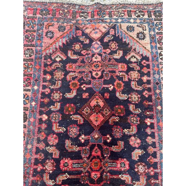 Rustic Vintage Hamadan Rug, 1960s For Sale - Image 3 of 16