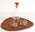 Mid-Century Modern Vintage Hand Blown Amber Art Glass Decanter & 6 Cordial Glasses - Set of 7 For Sale - Image 3 of 8