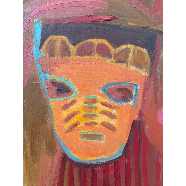 Blush 1960s ‘Infamous Facades’ by Molly Schiff For Sale - Image 8 of 12