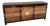 Vintage Chinoiserie Burlwood and Black Dresser by Wayside For Sale