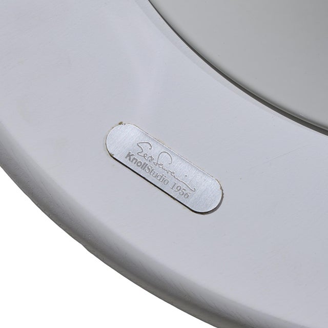 Wood Eero Saarinen for Knoll Mid Century 54 Inch Walnut Tulip Dining Table For Sale - Image 7 of 7