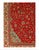 Mahal design rug. Handmade and hand-knotted in fine lambswool on a cotton foundation. Vegetable dyed hand-spun wool rug....