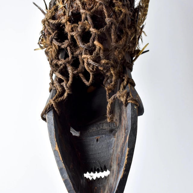 Early 20th Century Salampasu Feathered Mask For Sale - Image 9 of 11