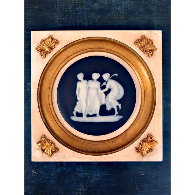 Early 20th Century Jasperware Wall Hanging Decorative Plates A