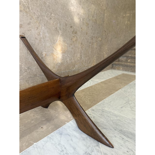 Iconic mid-century coffee table designed by Fredrik Schriever-Abeln and produced by Örebro Glasindustri in the 1960s. The...