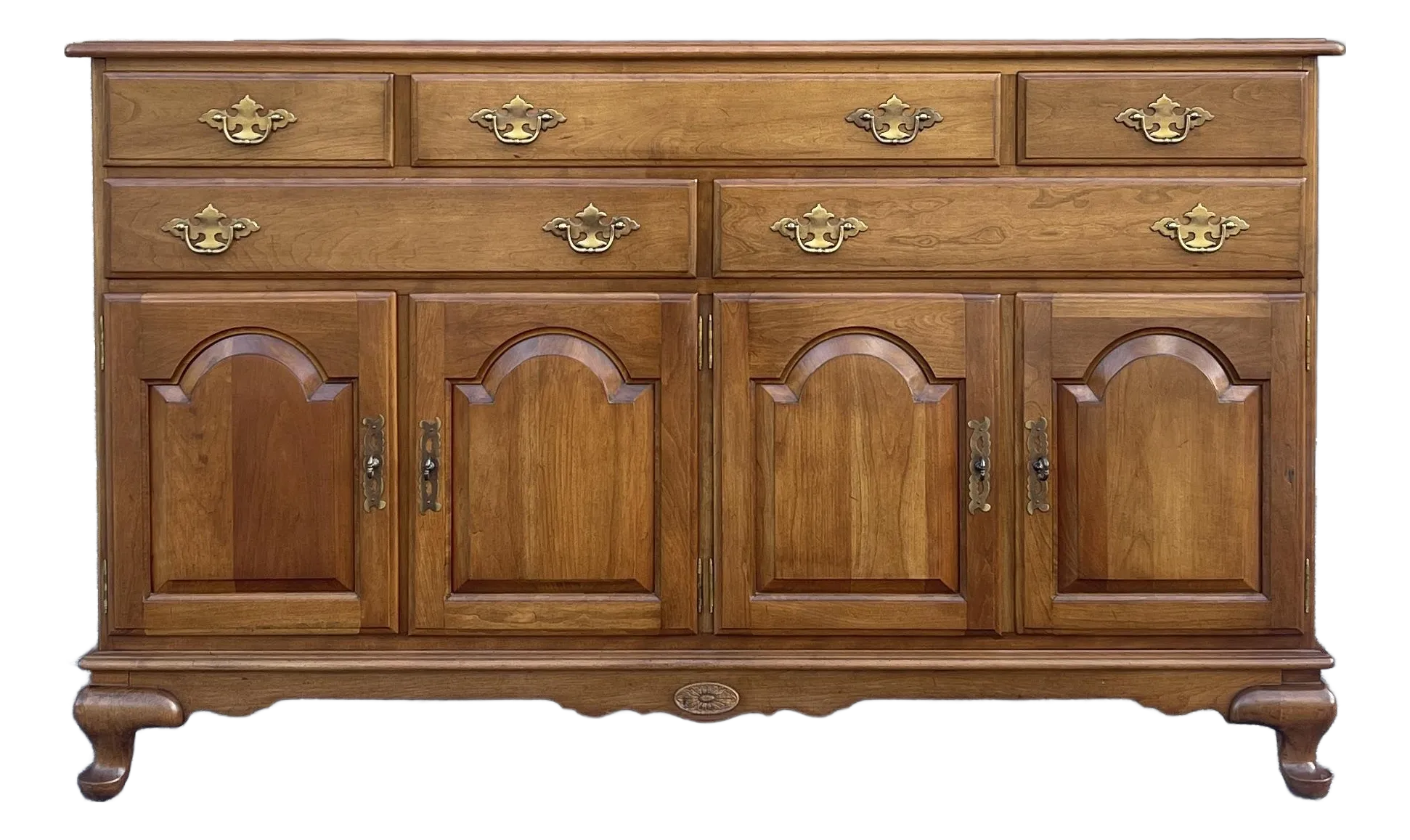 1960s Ethan Allen Georgian Court American Traditional Solid Cherry