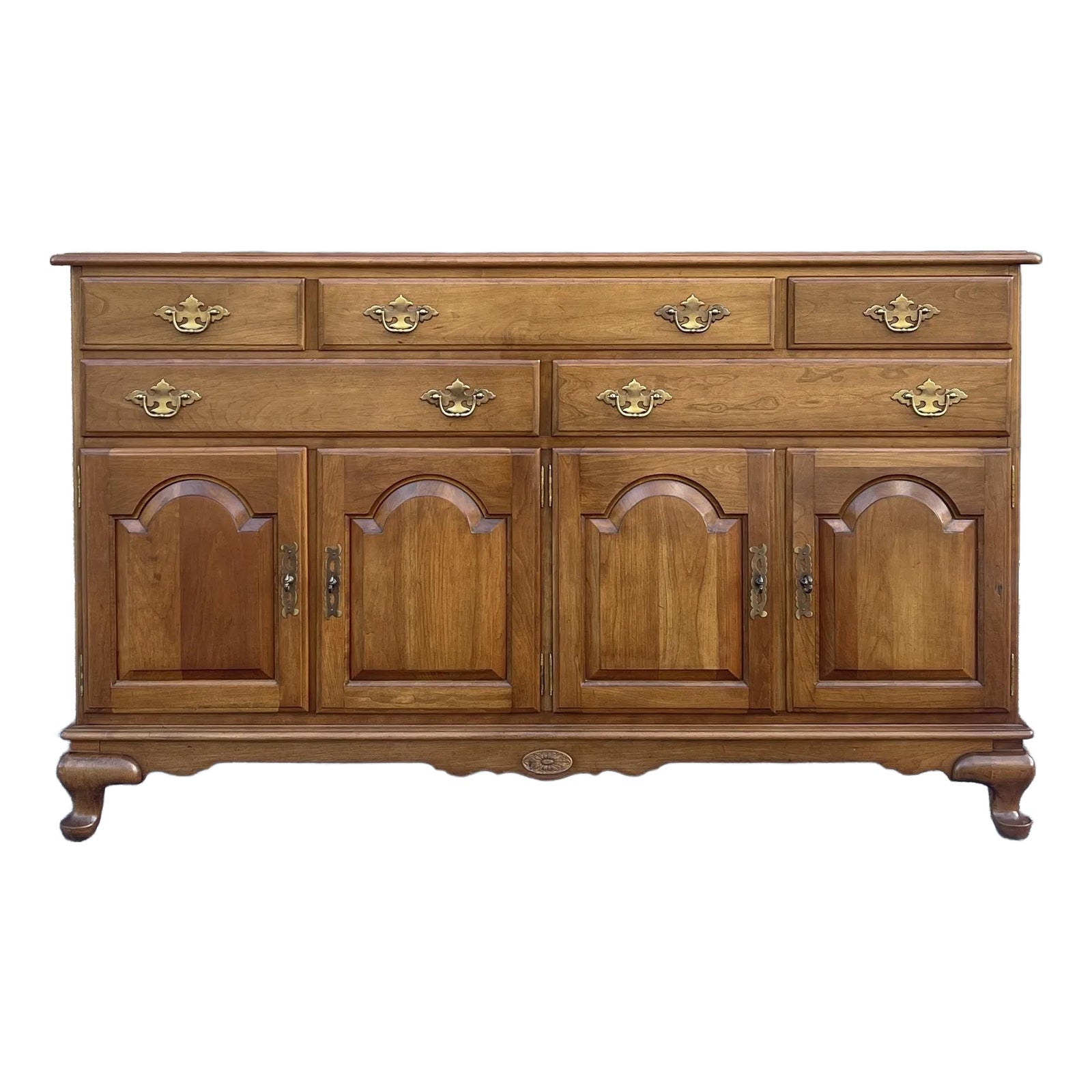 1960s Ethan Allen Georgian Court American Traditional Solid Cherry