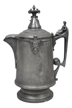 Antique Renaissance Reed & Barton Figural Silver Plated Coffee Water Pitcher
