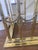 19th Century Brass Fireplace Club Fender With Leather Upholstered Seats For Sale - Image 4 of 8