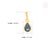 Handcrafted Natural Pear-Cut Blue Sapphire Solitaire Pendant in 14k Yellow Gold For Sale - Image 11 of 15