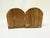 Wood Vintage Mid-Century Modern Hand-Carved Fruit Bookends - A Pair For Sale - Image 7 of 11