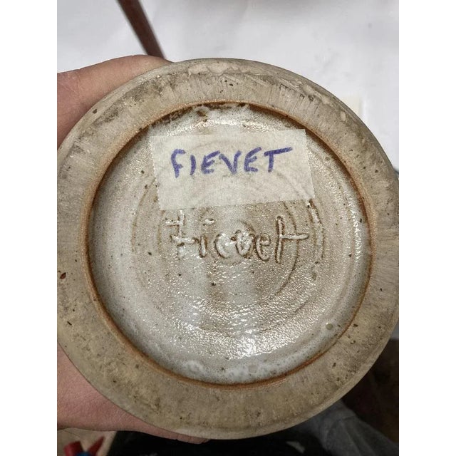 Mid-Century Modern Ceramic Lamp from Fievet, 1970s For Sale - Image 3 of 6