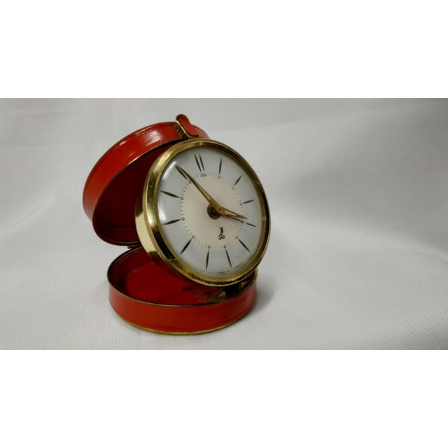 1960’s French Folding Travel Alarm Clock Henric by Jaz For Sale - Image 4 of 9