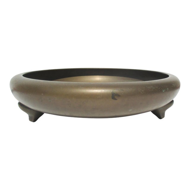 Japanese Bronze Low Tray Circa Mid-Century For Sale