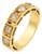 Vintage Old Mine Cut Diamond Five Stone 18k Yellow Gold Band, Size 6 For Sale