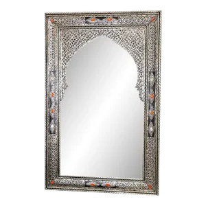 Moroccan Silver Arch Mirror