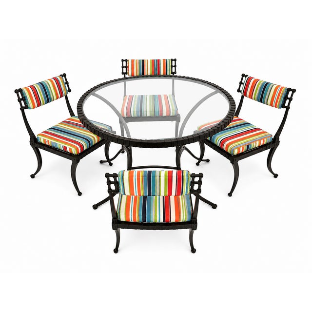 Thinline Thinline Klismos Patio Set For Sale - Image 4 of 5