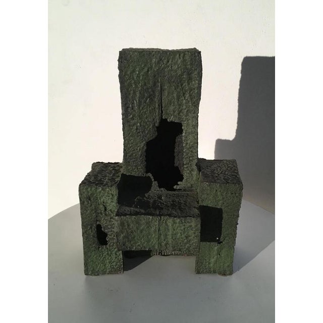 Italian Cast Iron Abstract Sculpture by Urano Palma, 1985 For Sale - Image 13 of 18