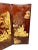 Early 20th Century Antique Handmade Chinoiserie Wooden 4-Panel Folding Coromandel Screen For Sale - Image 9 of 11