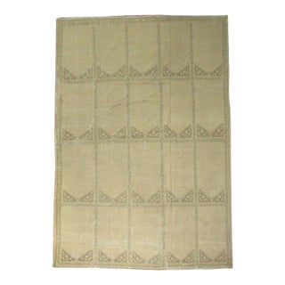 Antique Zabihi Collection Turkish Oushak Rug For Sale