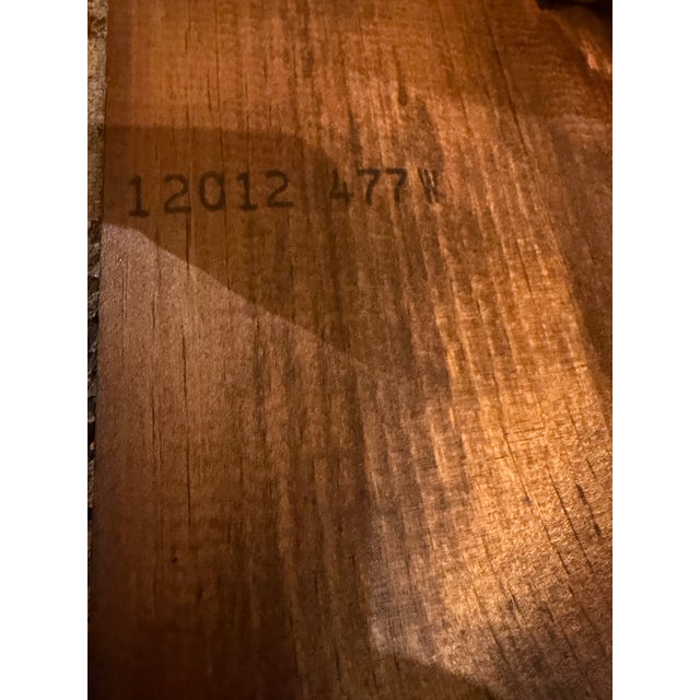 1977 Ethan Allen "Old Tavern" Solid Pine Dough Box End Table With Storage For Sale - Image 11 of 12