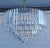 Triarch International Seven Tier Lucite and Brass Waterfall Chandelier by Triarch Circa 1970s For Sale - Image 4 of 13