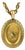 Early 20th Century Victorian 18k Yellow Gold Lyre Necklace For Sale