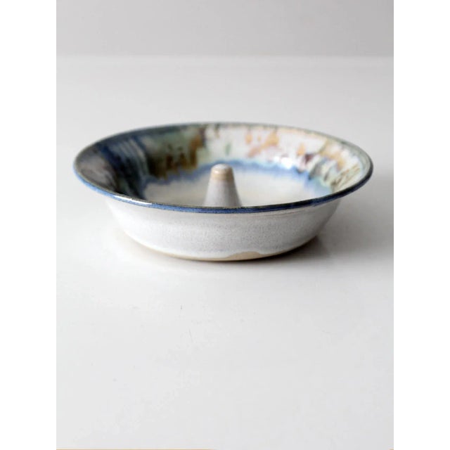 Vintage Studio Pottery Apple Baker Bowl For Sale - Image 6 of 9
